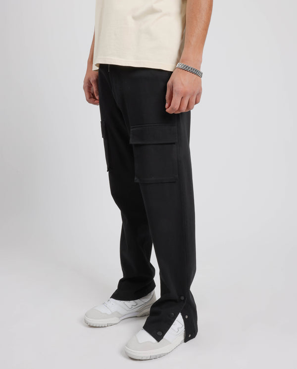 Straight Leg Cargo Trouser - Black