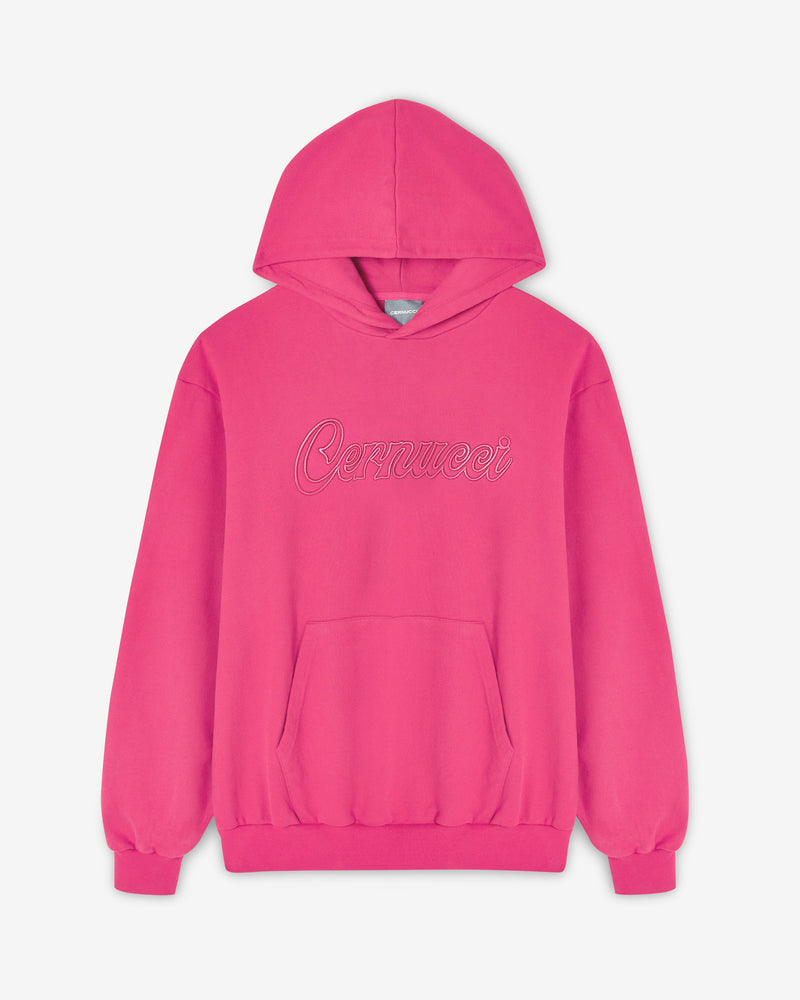 Cernucci Embroidered Hoodie - Pink