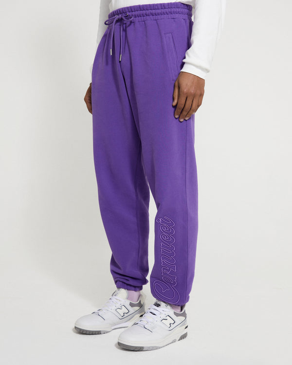 Cernucci Embroidered Jogger - Purple