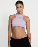 Cernucci Logo Super Crop Racer Vest - Purple