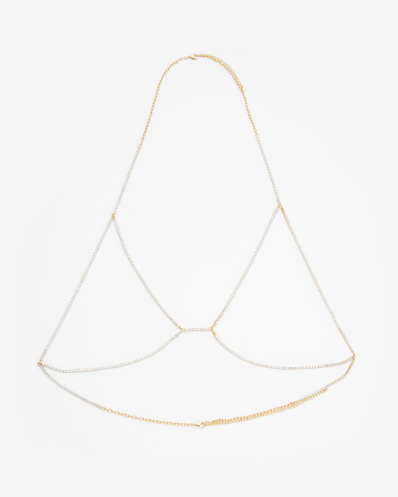 Diamante Body Chain - Gold