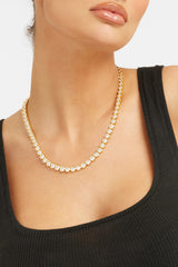 5mm Round Tennis Chain - Gold