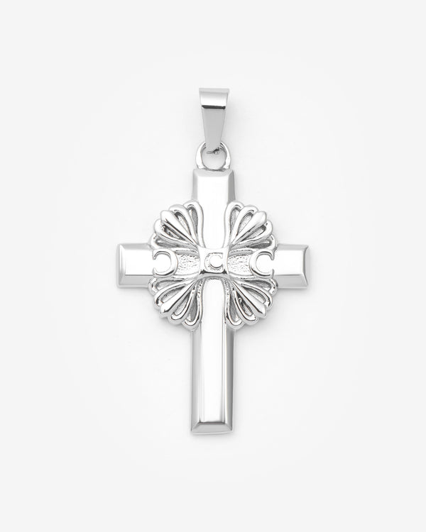 Floral Wrap Cross Pendant