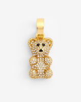 Iced Gummy Bear Pendant - Gold