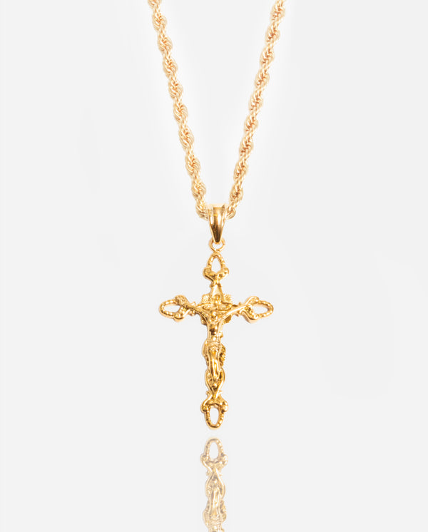 Crucifix Pendant - Gold