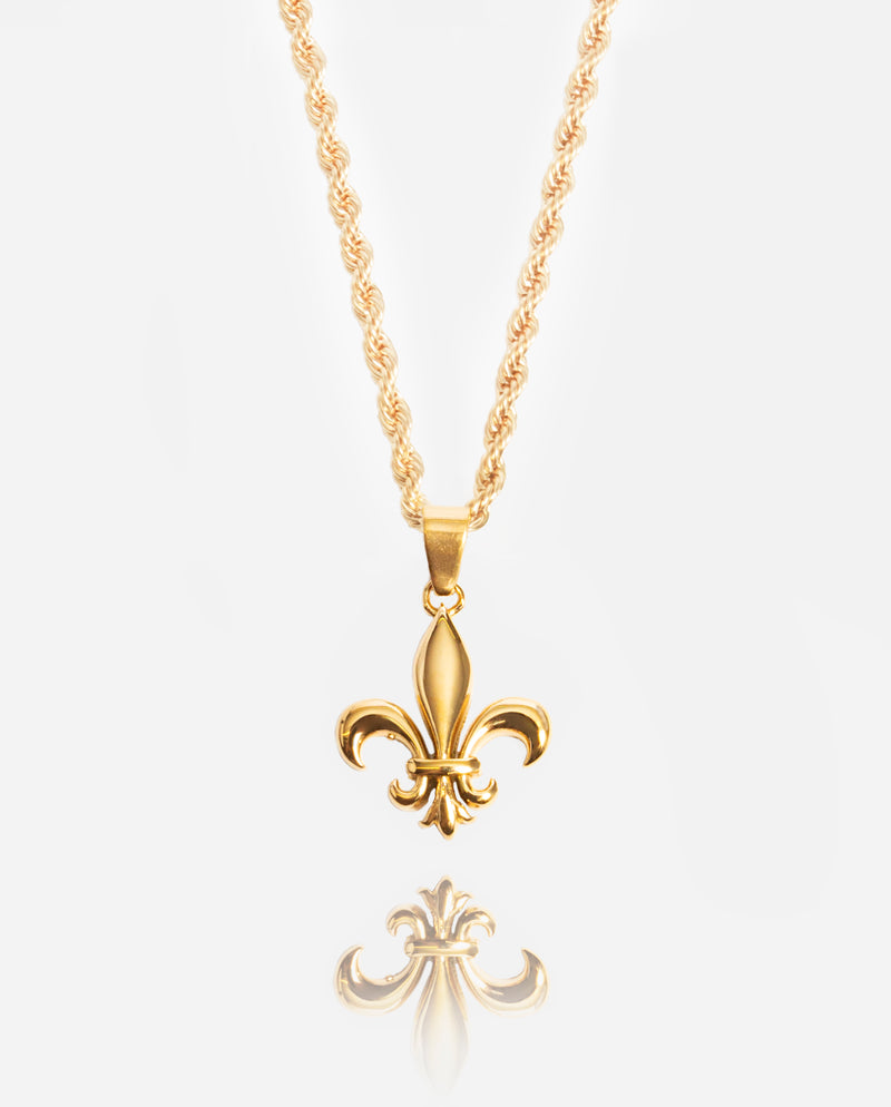 Fleur-de-Lis Pendant - Gold