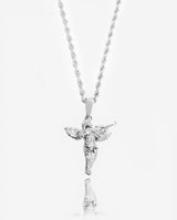 Iced Angel Gun Pendant