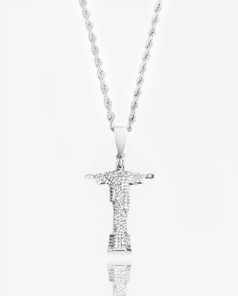 Iced Christ the Redeemer Pendant