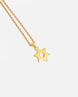 Iced Star Of David Pendant - Gold