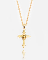 Skull Cross Pendant - Gold