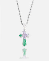 Cernucci Cross Pendant - Green