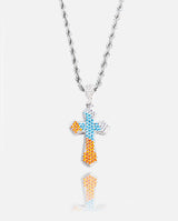 Cernucci Cross Pendant - Orange