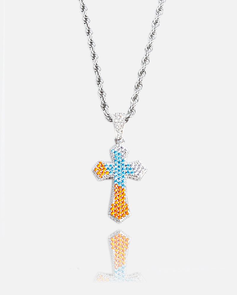 Cernucci Cross Pendant - Orange