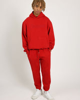 Cernucci Embroidered Hoodie - Red