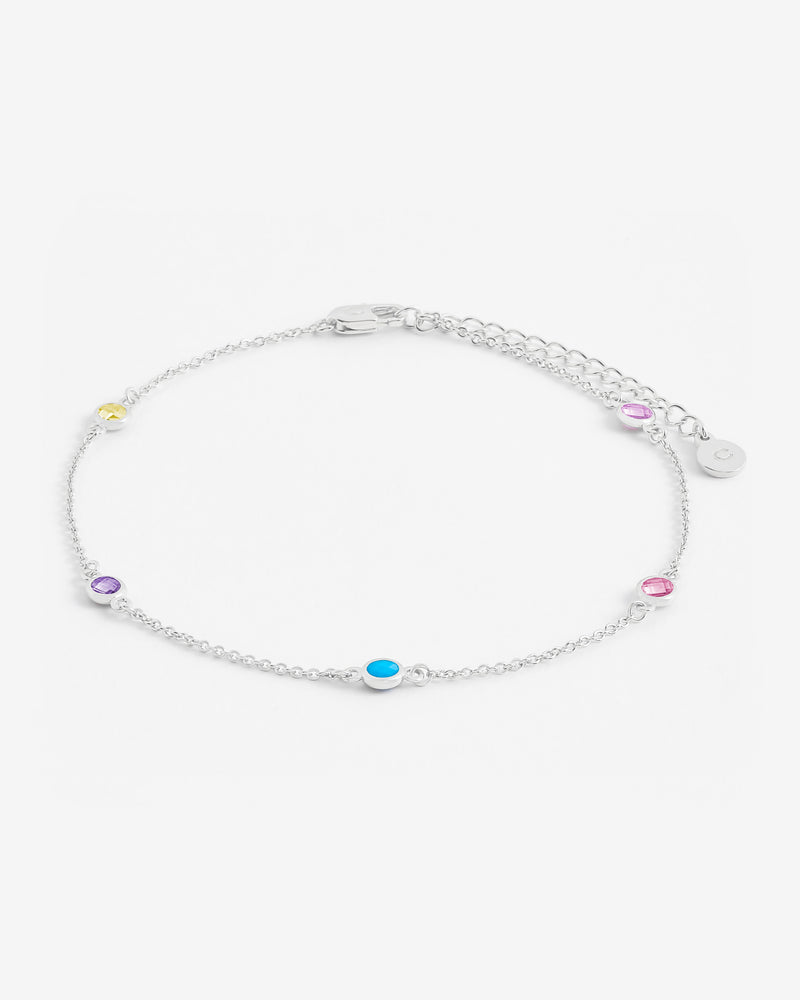 Multicolour Bezel Stone Bracelet