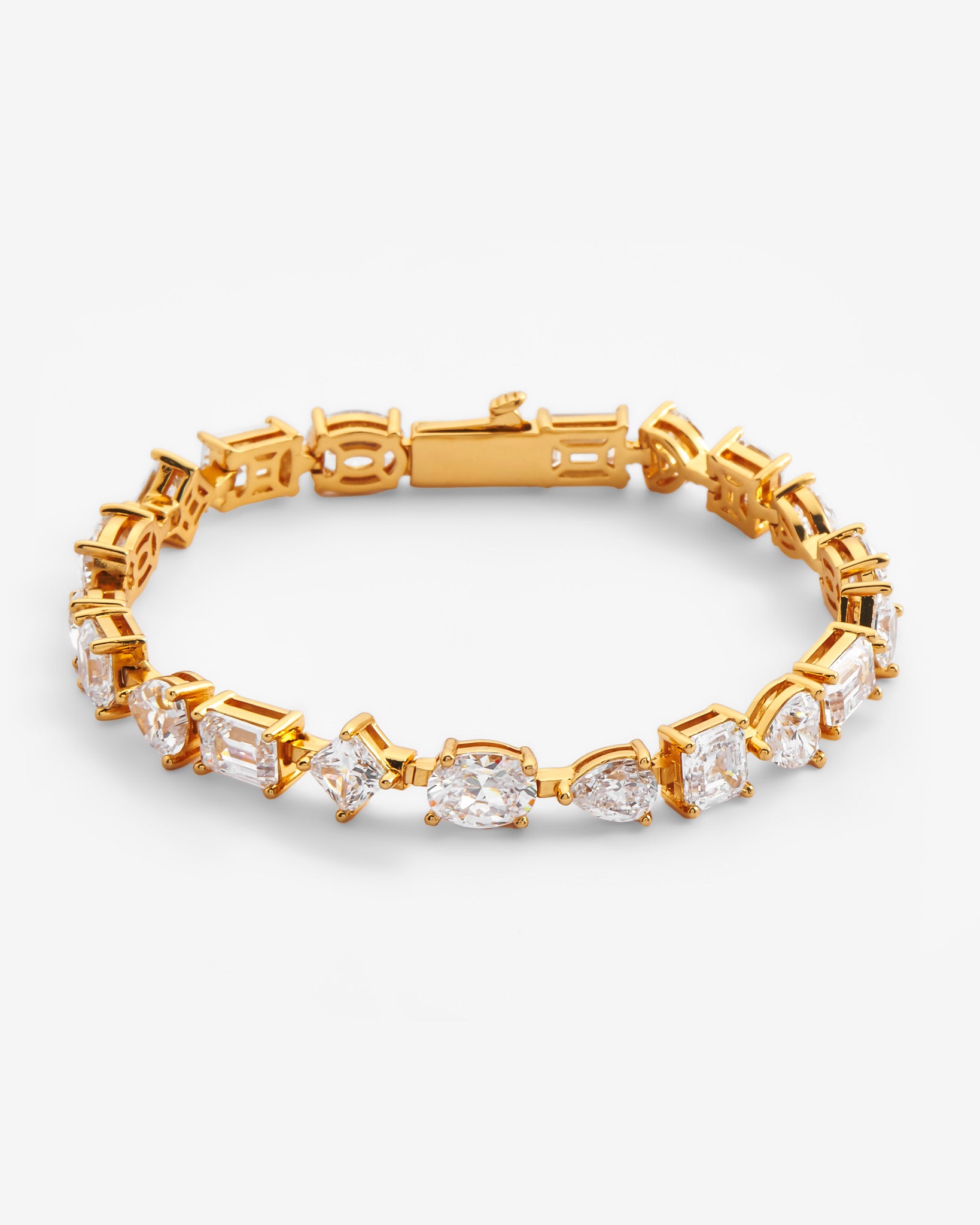 Multi Tennis Link Bracelet - Gold – Cernucci