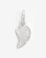 Iced Half Heart Pendant