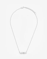 Staggered Iced Row Necklace