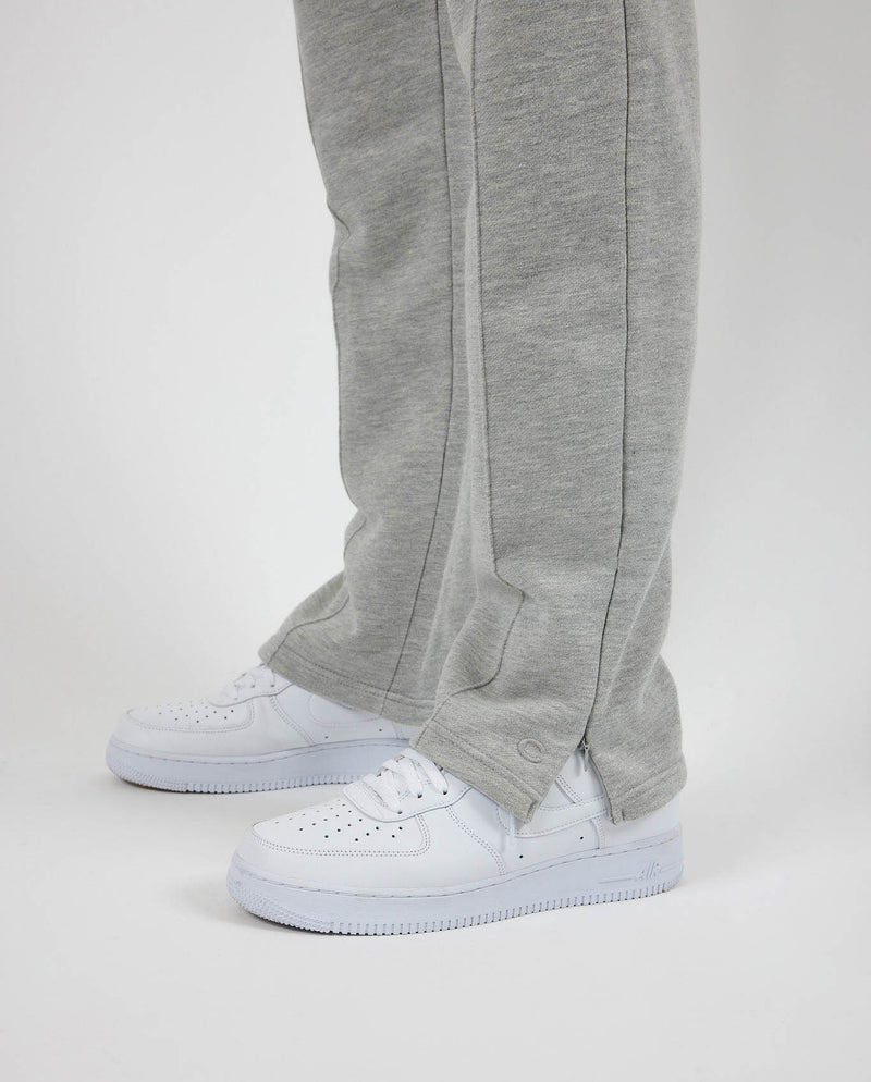 Split Hem Jogger - Grey Marl