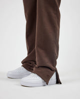 Cernucci Split Hem Jogger - Chocolate