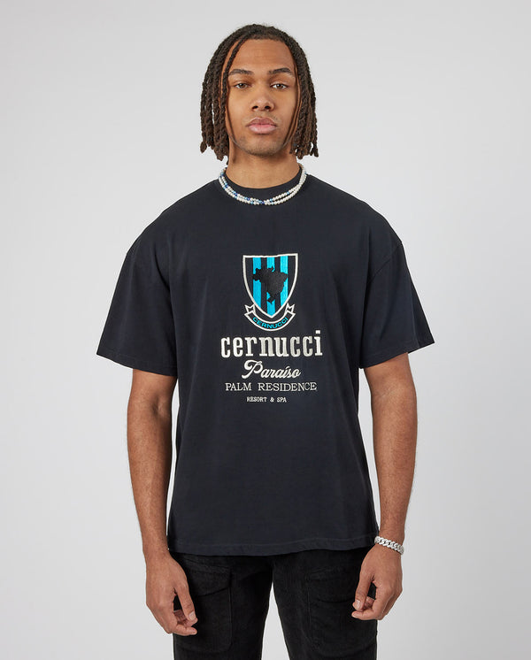 Cernucci Palm Residence T-Shirt - Black