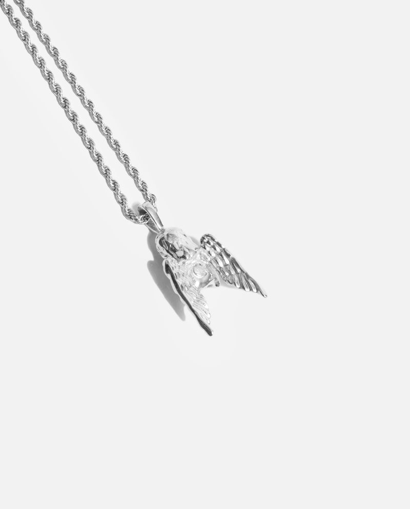 Angel Wish Pendant - White Gold - Cernucci