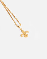 Fleur-de-Lis Pendant - Gold - Cernucci