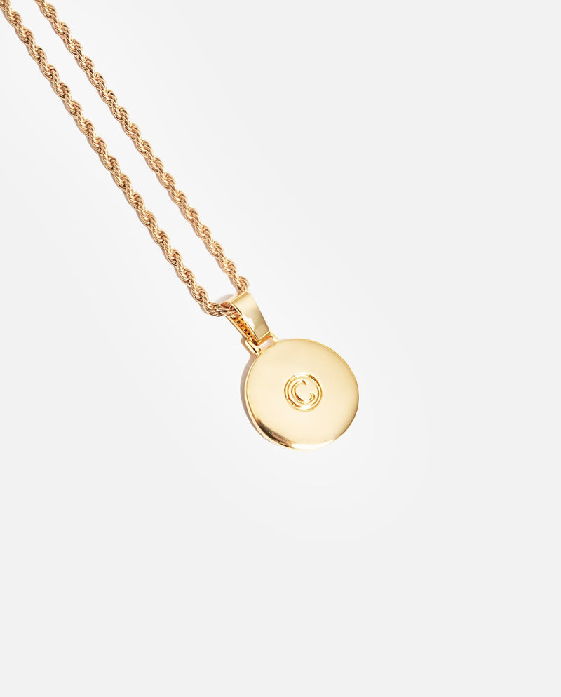 Gemini Zodiac Pendant - Gold - Cernucci