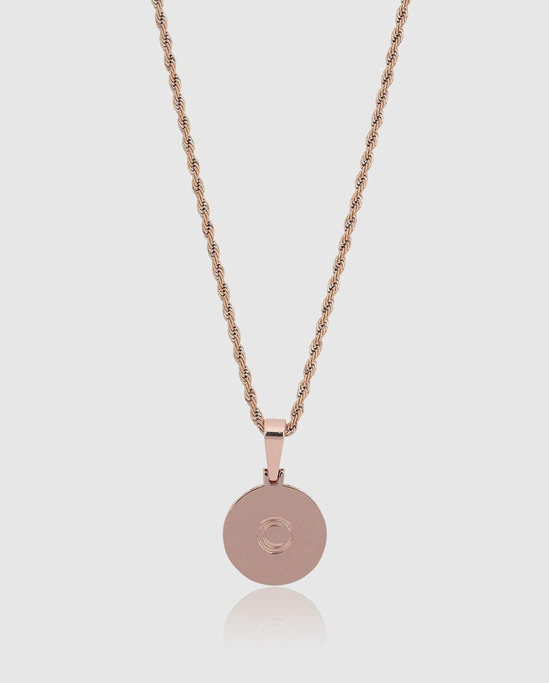 Iced Compass Pendant - Rose Gold - Cernucci