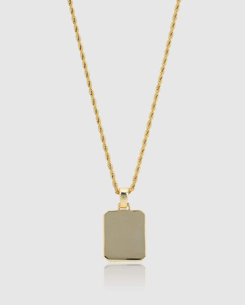 Iced Cube Pendant - Gold - Cernucci