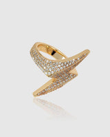 Lightning Bolt Ring - Gold - Cernucci