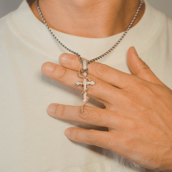 Snake & Cross Pendant - Design Comp - Cernucci